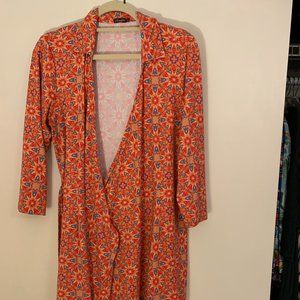 JMcLaughlin Wrap Dress SZ L